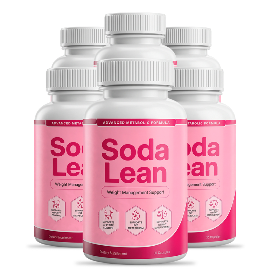 Sodalean 6 bottle package — what is Sodalean, 180 day supply of weight management capsules